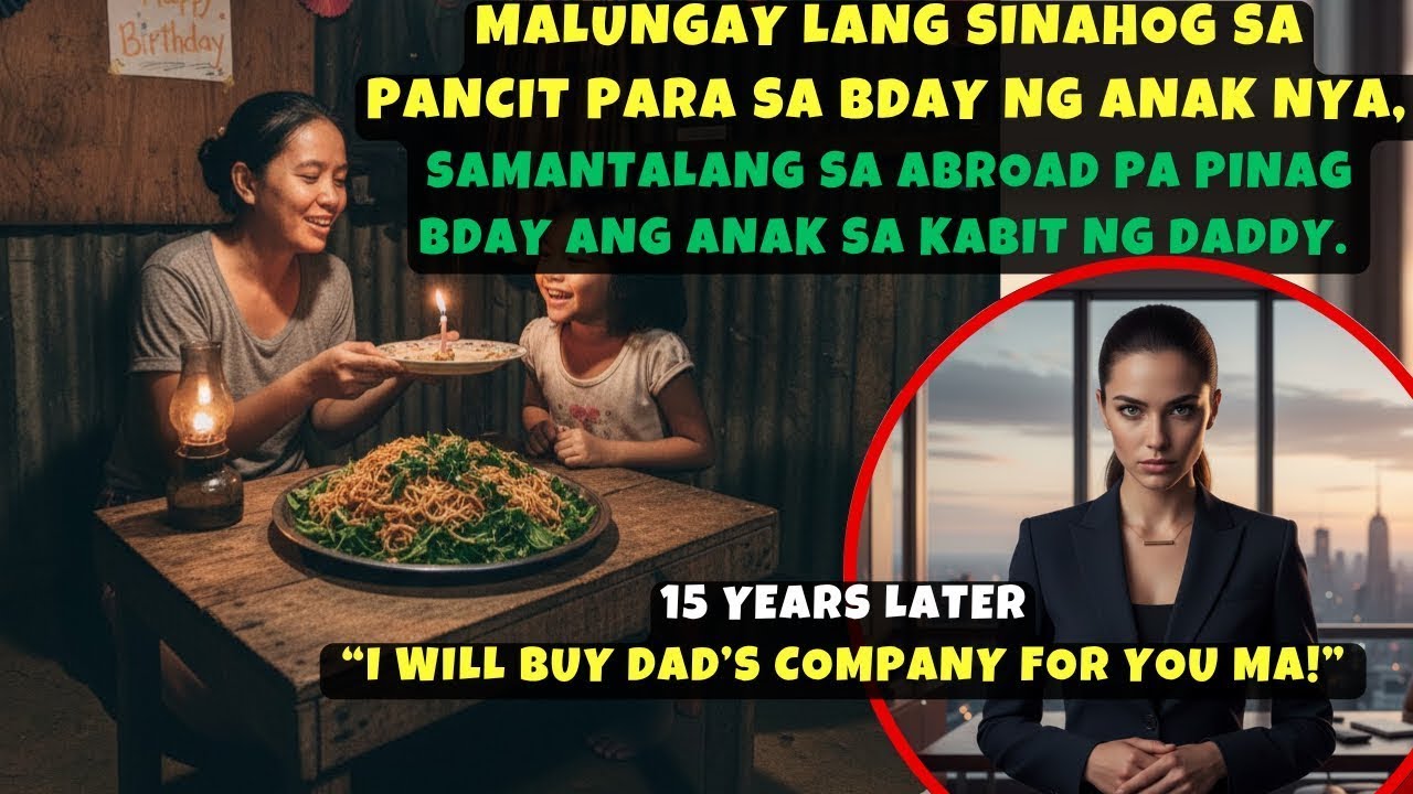 MALUNGAY LANG SINAHOG SA PANCIT PARA SA BDAY NG ANAK NYA, SAMANTALANG SA ABROAD PA PINAG BDAY