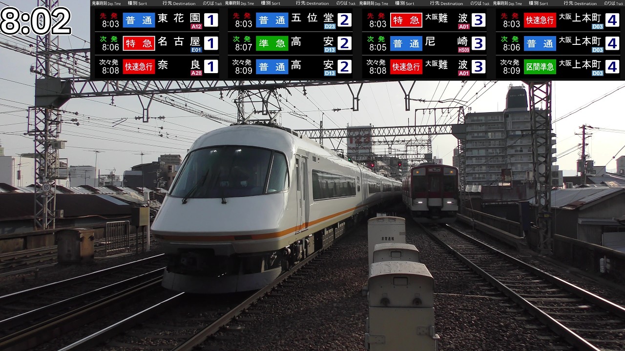 朝ラッシュを眺める＠近鉄鶴橋駅(7時17分～8時35分)