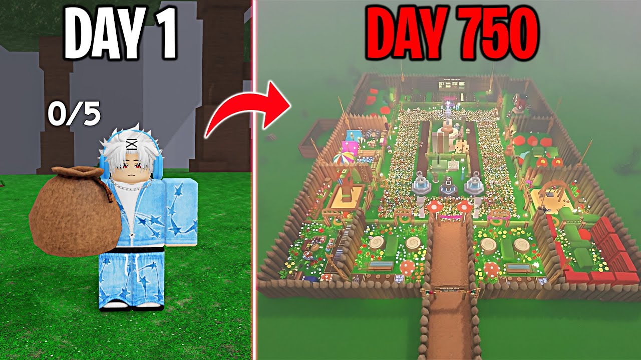 750 Days to Build a Best Base in 99 Nights in The Forest