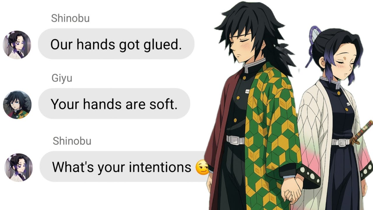 If Giyu and Shinobu's Hands Got Glued Together