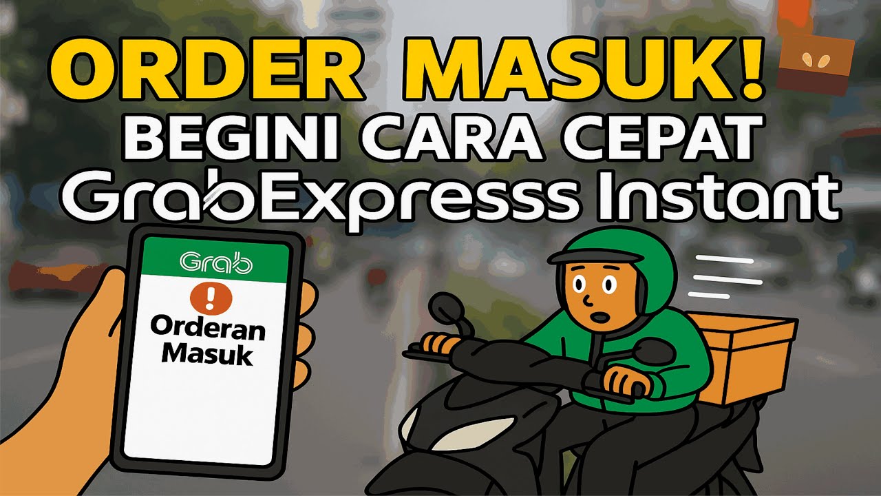 Cara Menjalankan Orderan Grab Express Instant | Tutorial Driver Pemula Step by Step 2025