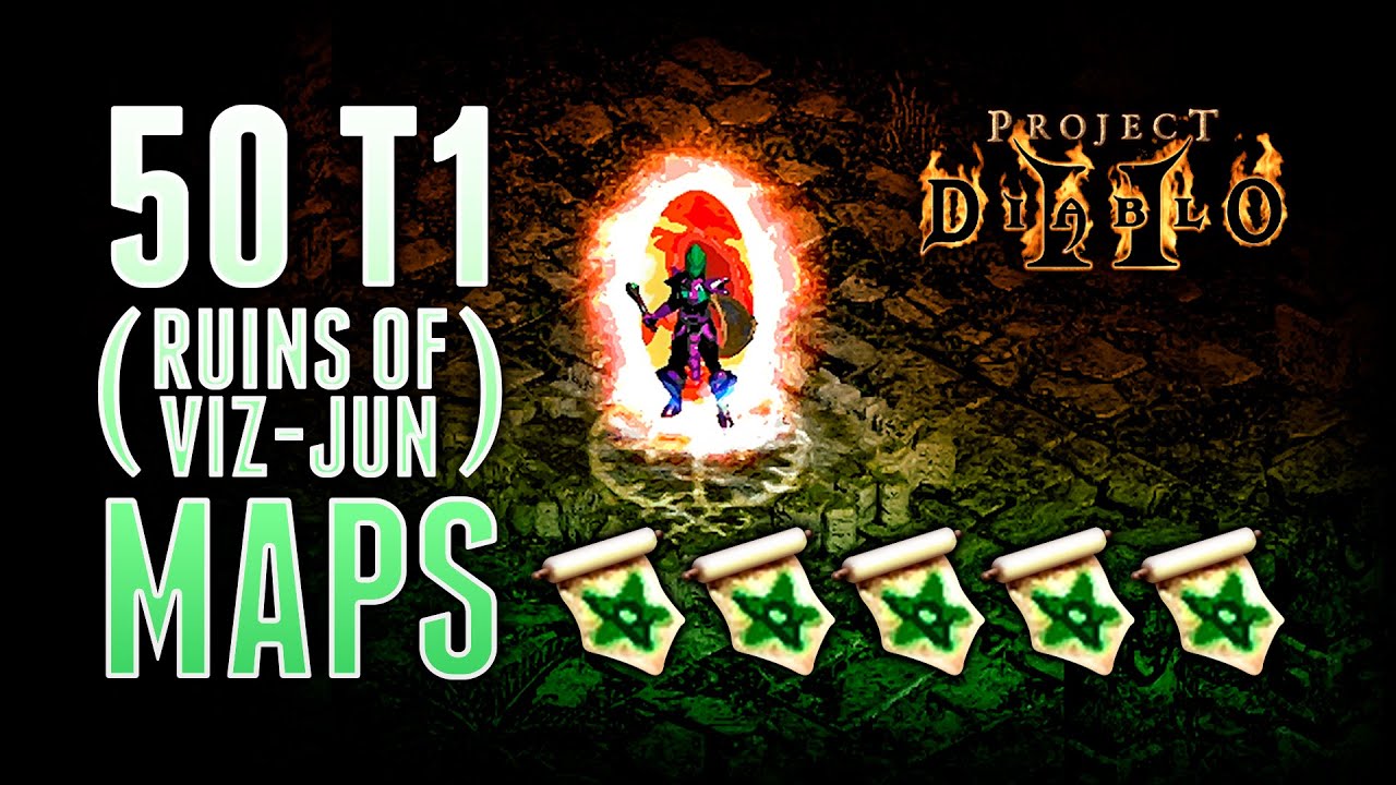 50 T1 Maps (Ruins of Viz-Jun) - Project Diablo 2 (PD2)