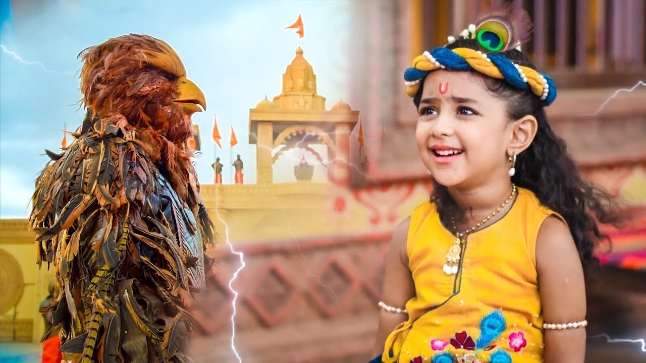 कालिया नाग बन गया बाल कृष्ण के लिए खिलौना 😮 | Powerful Krishna Leela
