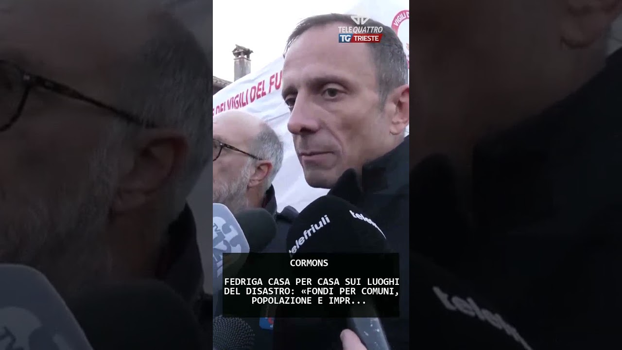 FEDRIGA CASA PER CASA SUI LUOGHI DEL DISASTRO: &laquo;FONDI PER COMUNI, POPOLAZIONE E IMPR... | 18/11/2025