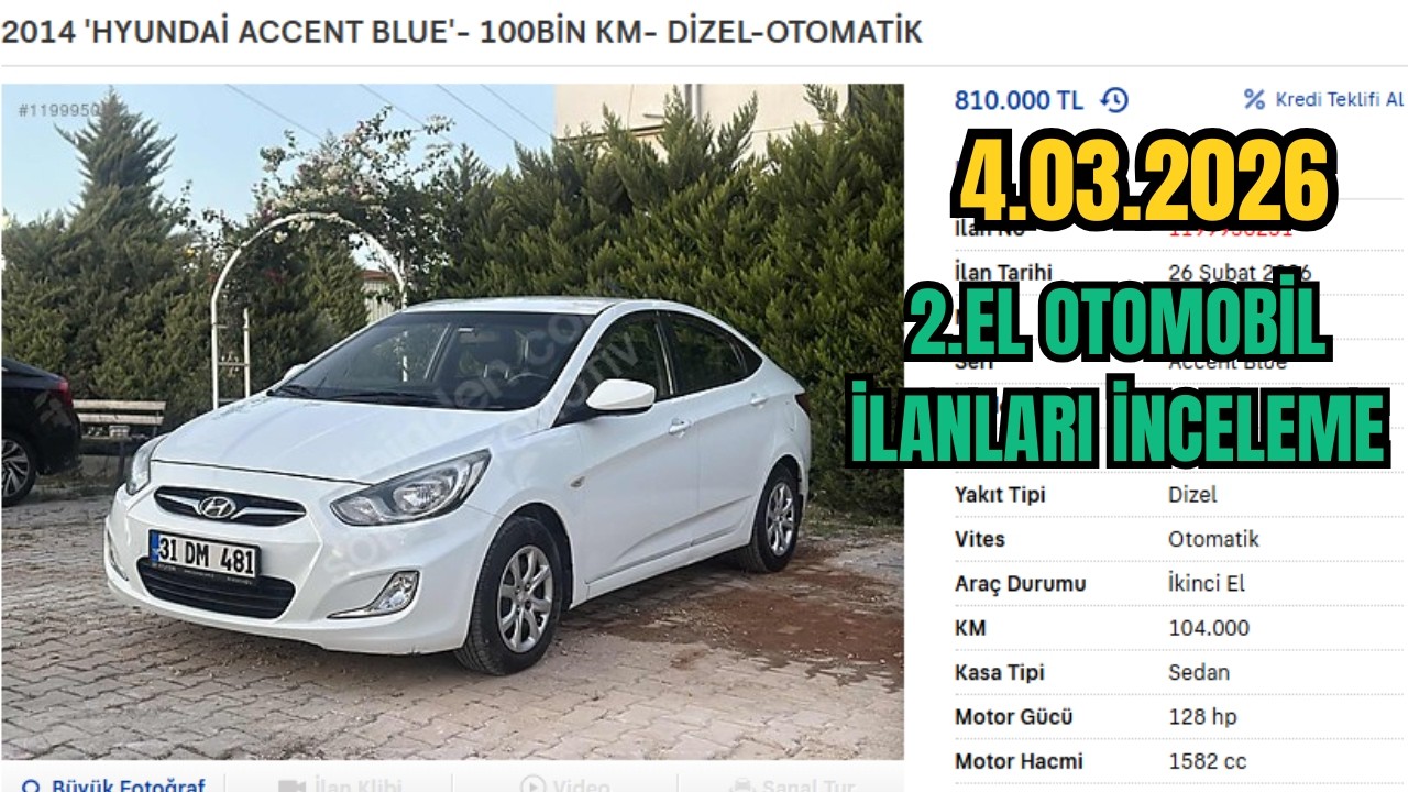 SAHİBİNDEN İLANLARINIZI İNCELİYORUM 04.03.2026