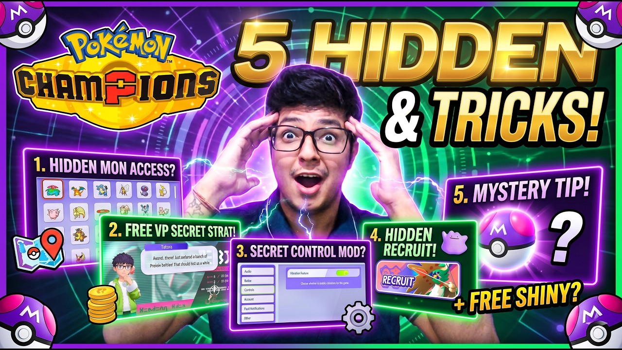 5 Hidden Tips In Pokemon Champions Mobile | Pokemon Champions Mobile Guide