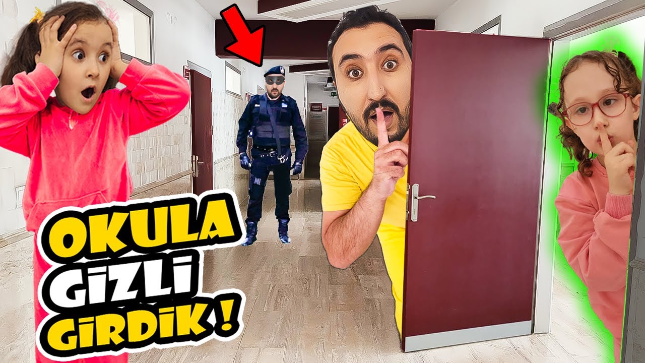 BAHARIN OKULUNA GİZLİCE GİRDİK !! GÜVENLİKTEN KAÇIŞ !! GÜVENLİK BİZİ YAKALADI !! BAHAR BANU ALYA !