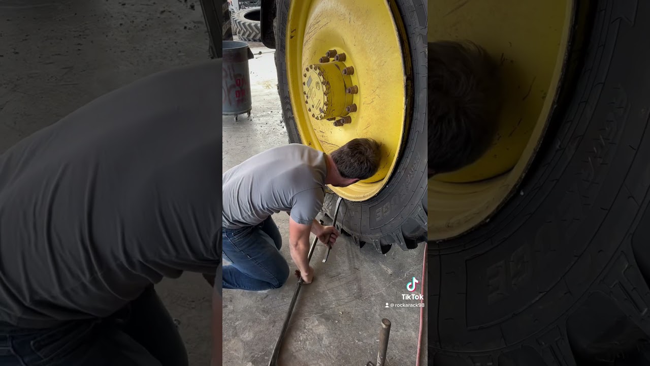 Changing tractor tires