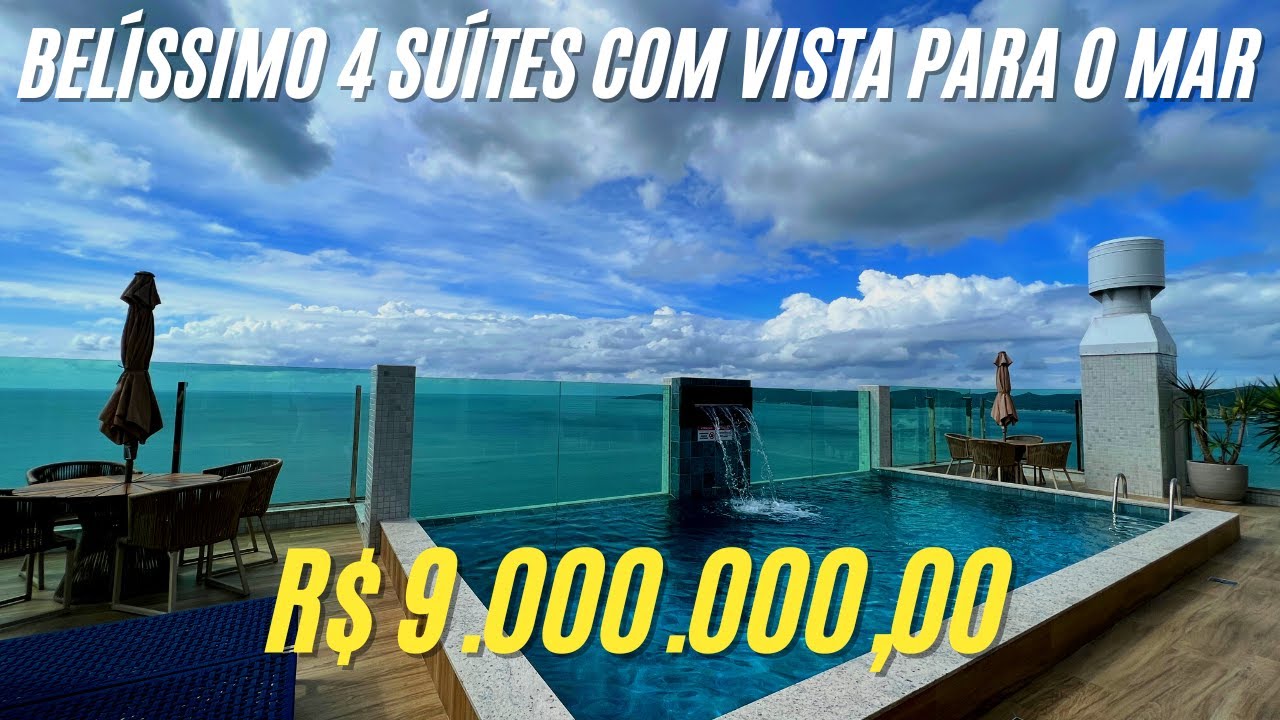 Belíssimo 4 suítes com vista para o mar da Meia Praia-SC