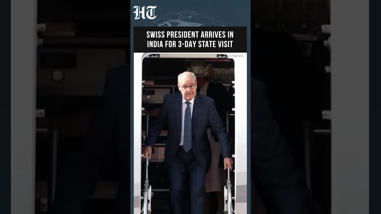 Swiss President Arrives In India For 3-Day State Visit, Meets PM Modi | HT India #shorts