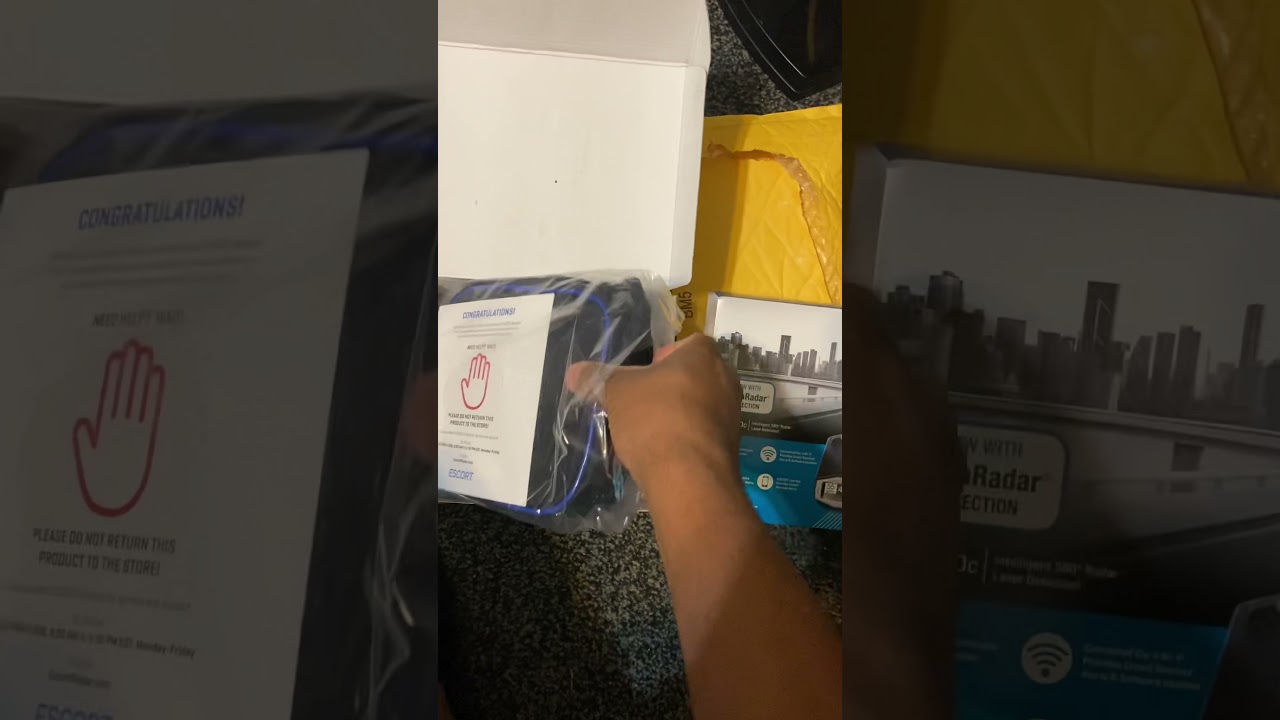 Escort max 360c unboxing from Amazon