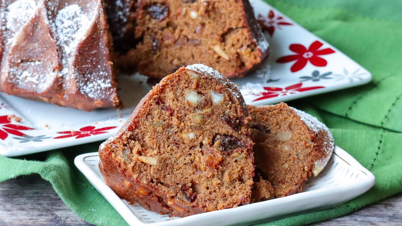 Queque Navideño con frutas, nueces y otras delicias