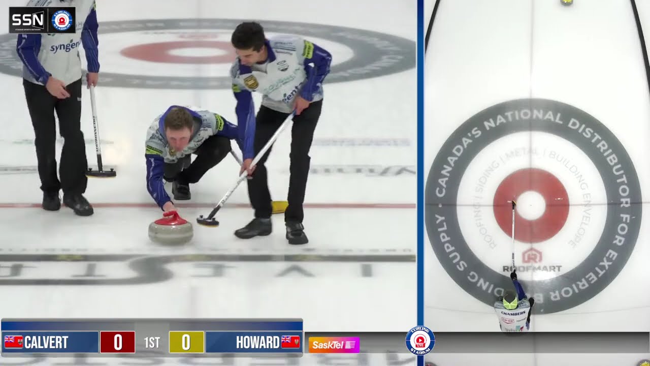 FEATURE  Braden Calvert vs  Scott Howard   Draw 7   Curling Stadium Martensville International XCM