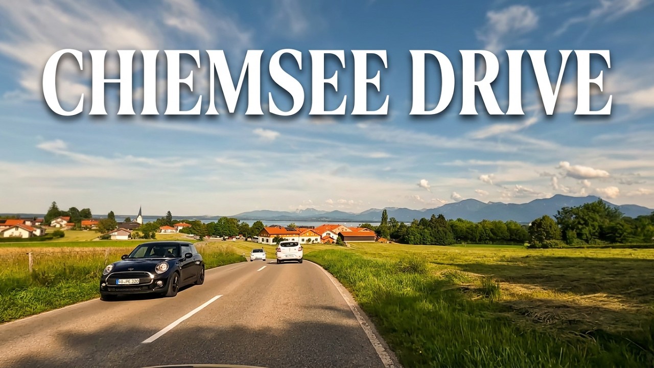 Breitbrunn - Gstadt am Chiemsee - Seebruck | Autofahrt | Bayern
