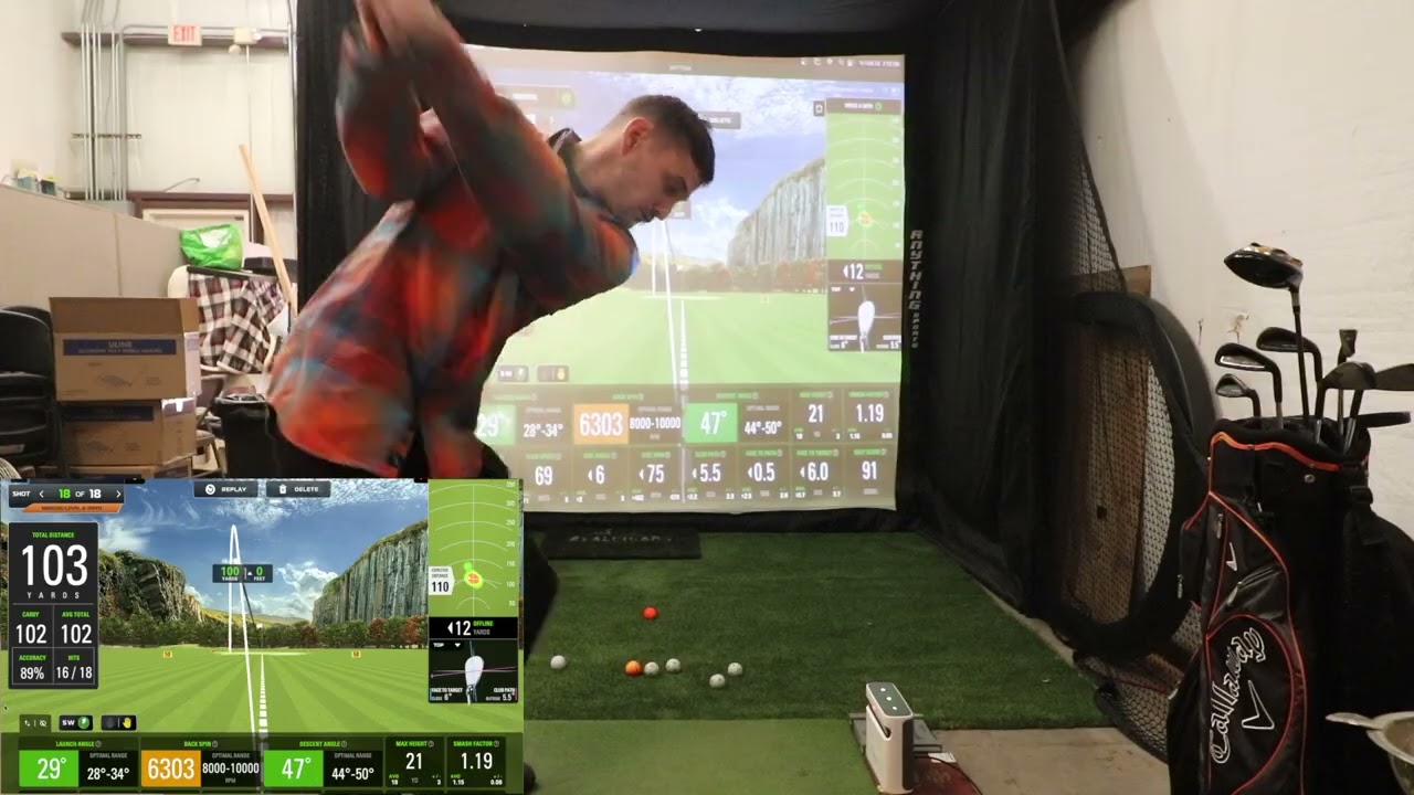 50 shots every day until i get a hole in one at 100 yards  Day 1