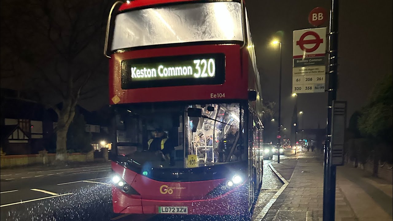 *Curtailed To Keston Common*LD72 XZW Go Ahead London 72Reg BYD D8UR DD ADL Enviro400EV