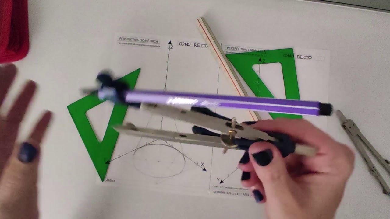 4º ESO _ EPVA _ CONO en DIÉDRICO ISOMÉTRICA y CABALLERA