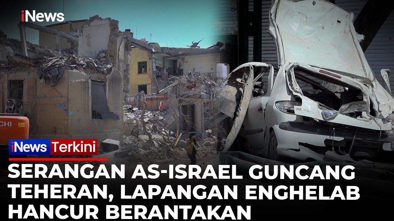 Kondisi Terkini Teheran! Lapangan Enghelab Hancur Dihantam Serangan AS-Israel | iNews Terkini