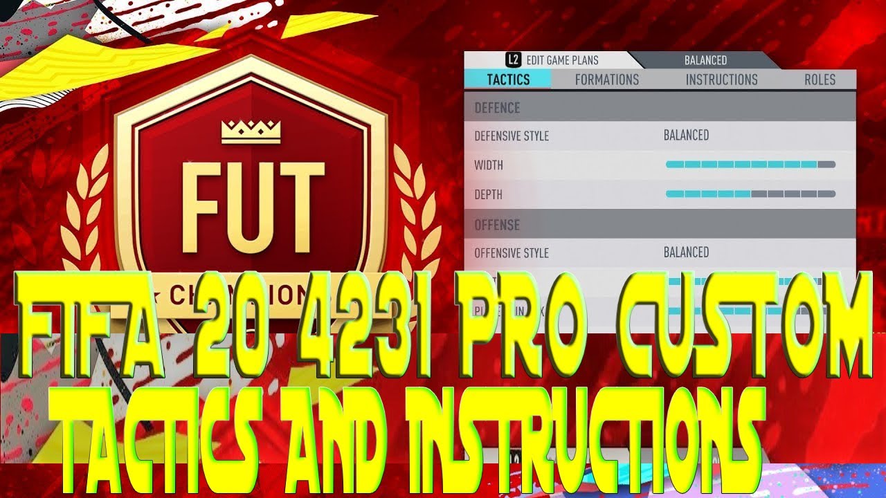FIFA 20 NEW 4231 PRO FORMATION|CUSTOM TACTICS AND INSTRUCTION|HOW TO USE 4231|FIFA 20 ULTIMATE TEAM