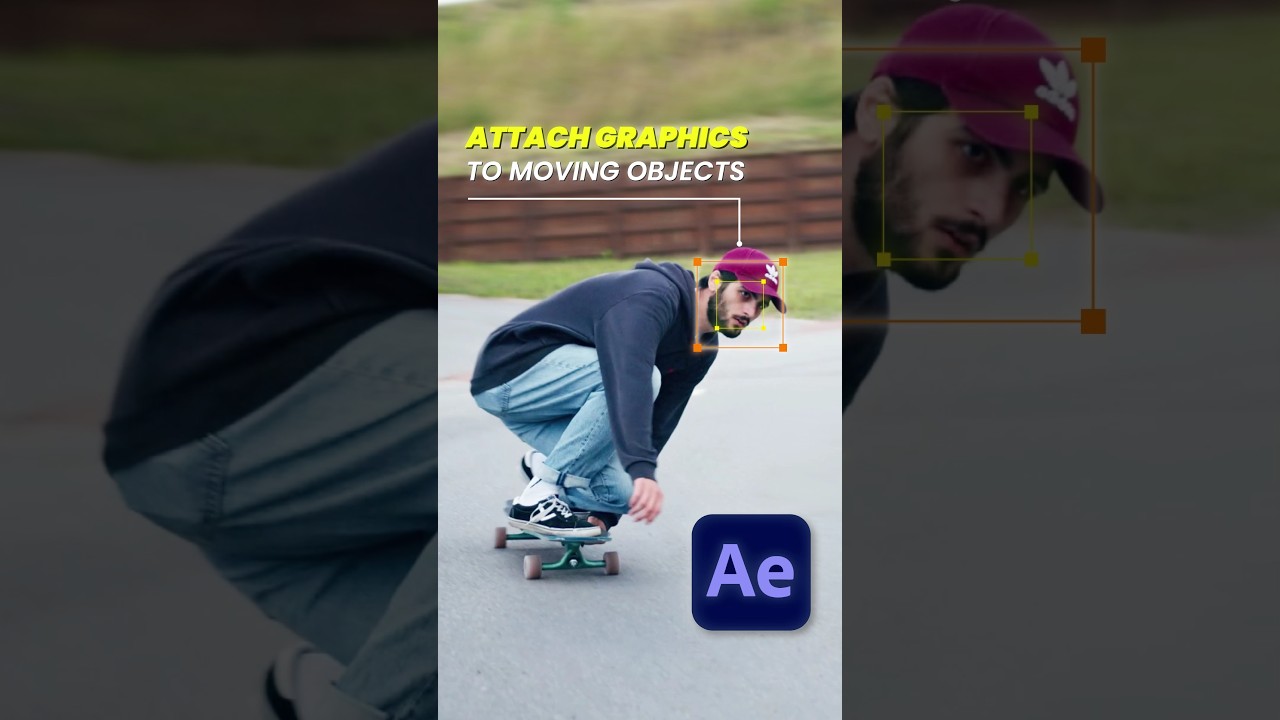 Śledzenie ruchu w programie After Effects | Dołączanie COŚ do poruszającego się obiektu
