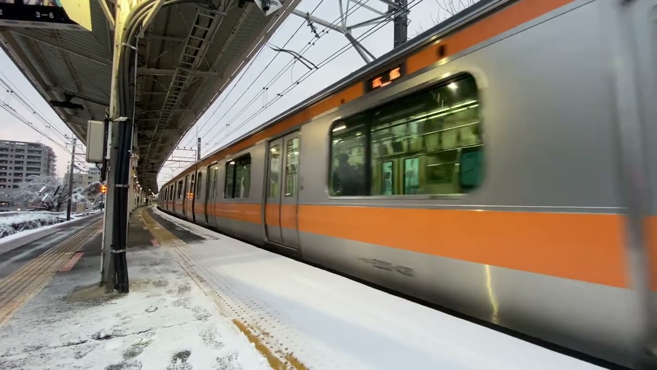 日野駅を発車するE233系0番代