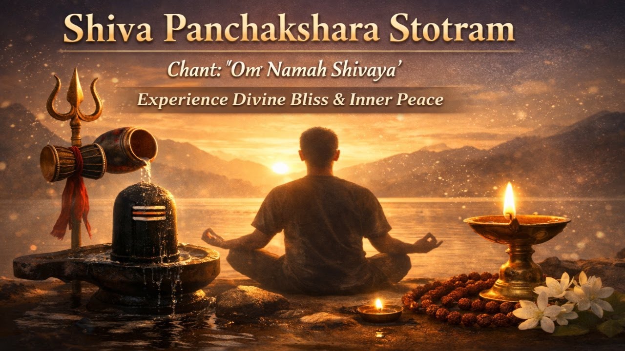 Shiva Panchakshara Stotram Full | Nagendra Haraya Trilochanaya | Om Namah Shivaya Chanting