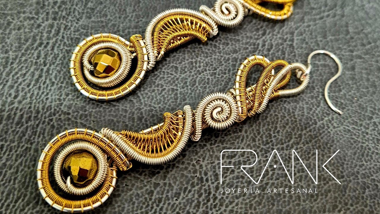 Aretes con técnicas de alambrismo DESIGNS WIRE by FRANK ROBLEDO