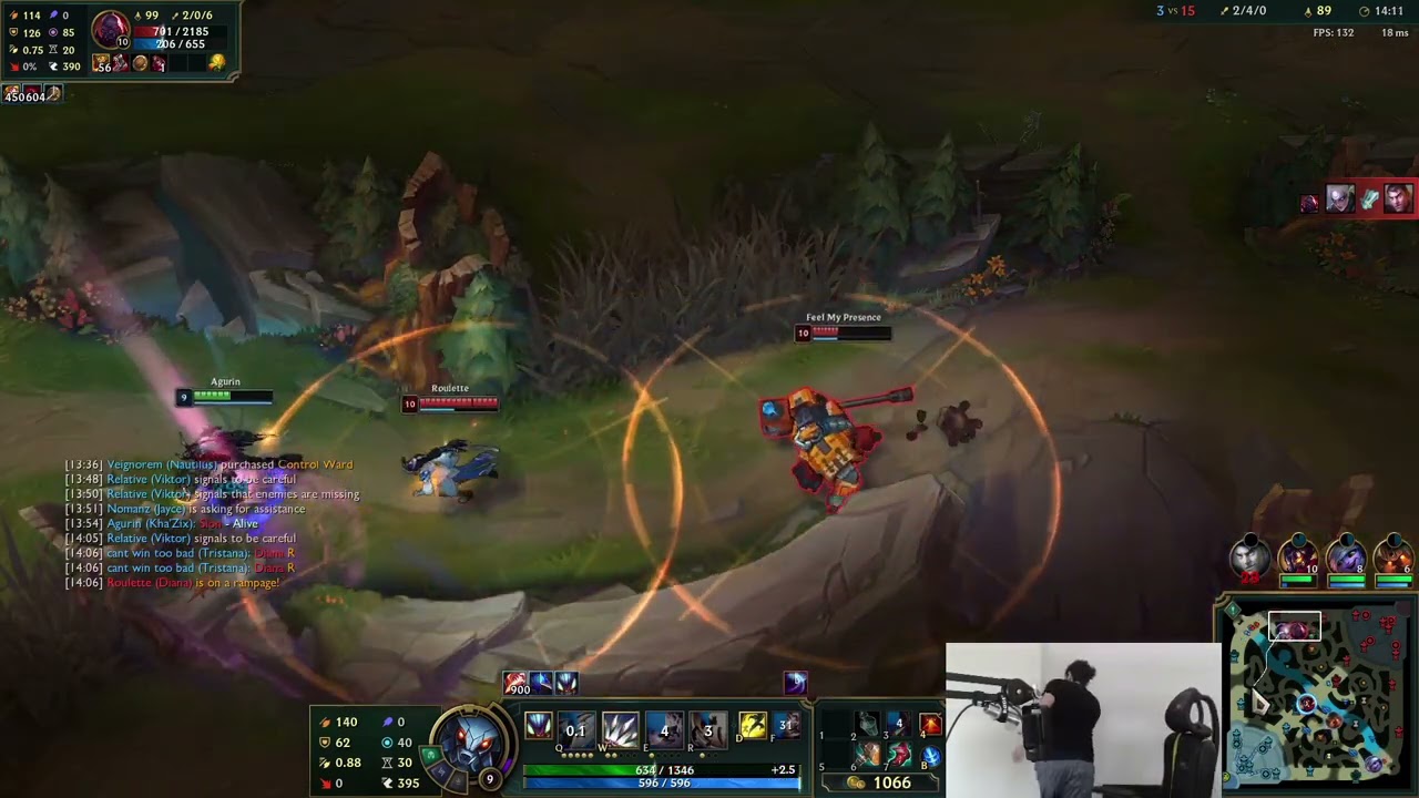 Agurin with a very skillful escape