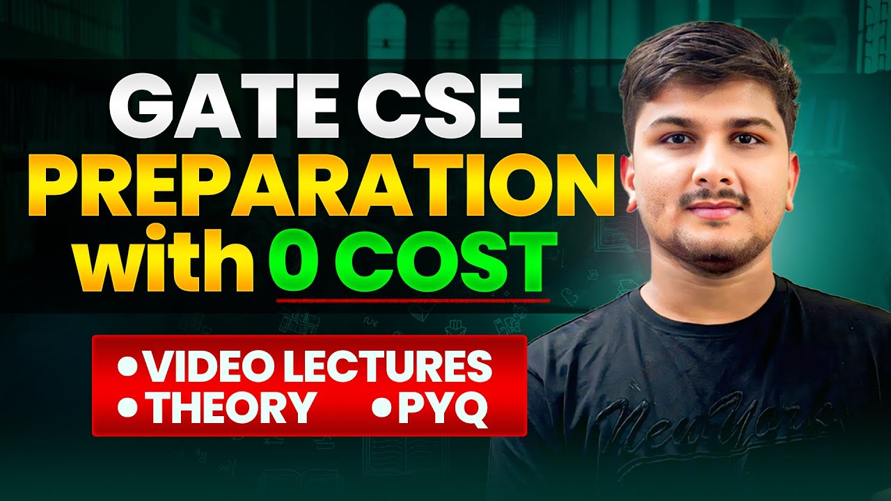 How to Prepare for GATE CSE for Free | No Cost GATE 2026 Strategy! #gate #gatecse #iit #gateexam