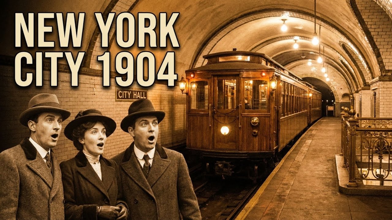 A Day in New York, 1904 (First Subway Ride Underground) – AI Reconstruction