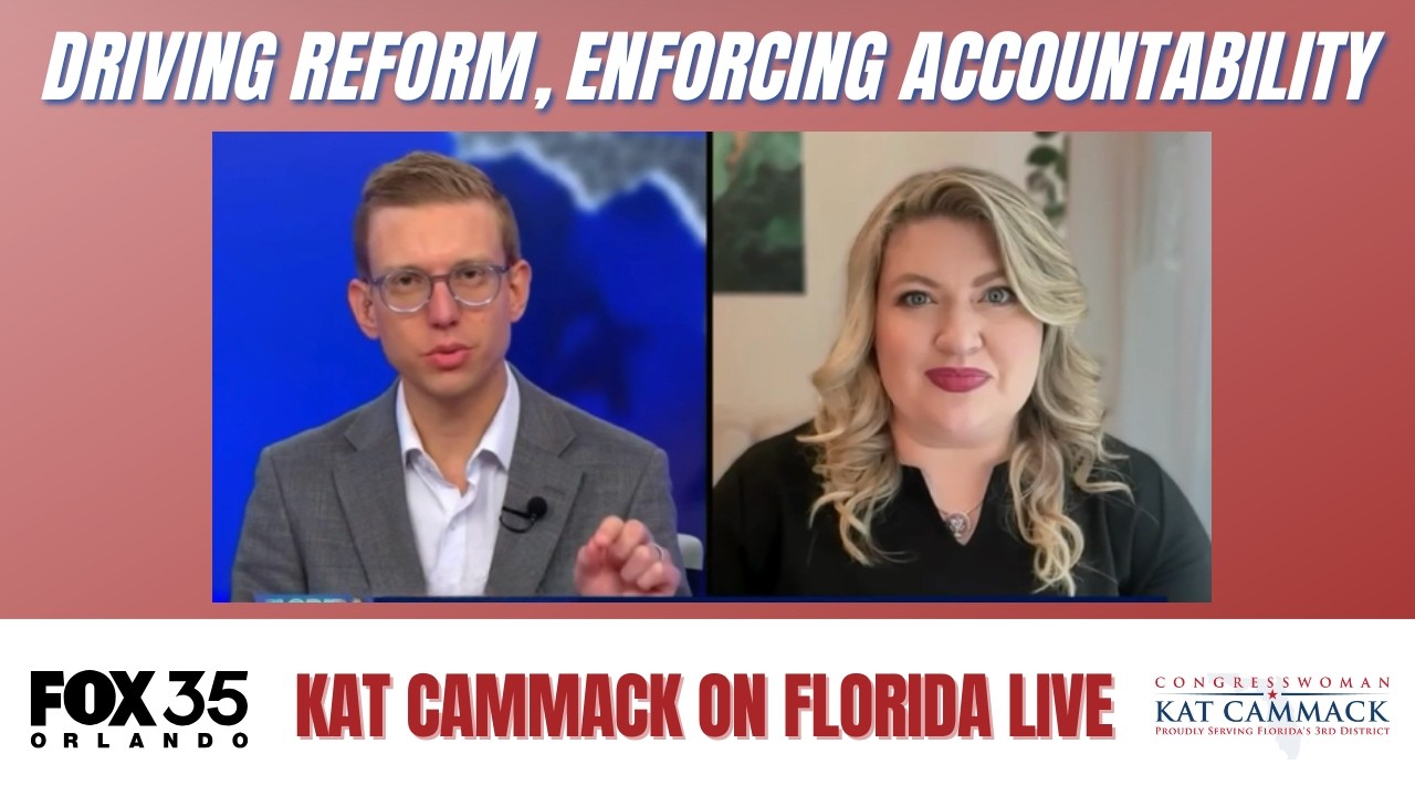 May 18, 2026 Congresswomen Kat Cammack joins Fox 35 Orlando Florida Live