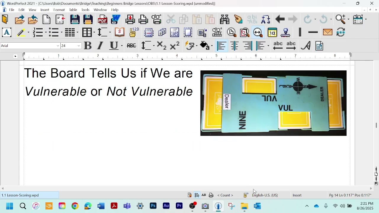 Bob's Bidding Lesson Scoring