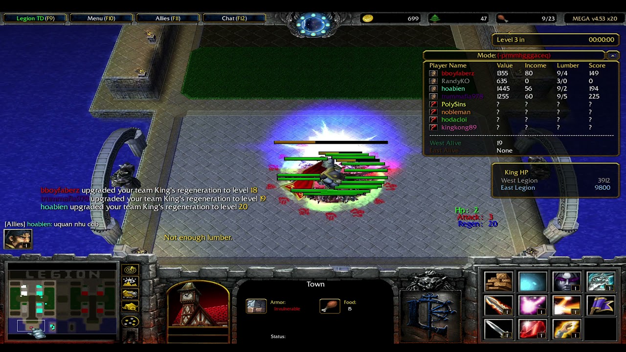 Warcraft 3 : Legion TD Mega 4.53 Mobaz : Def đến 30 và cái kết .... ( prac )