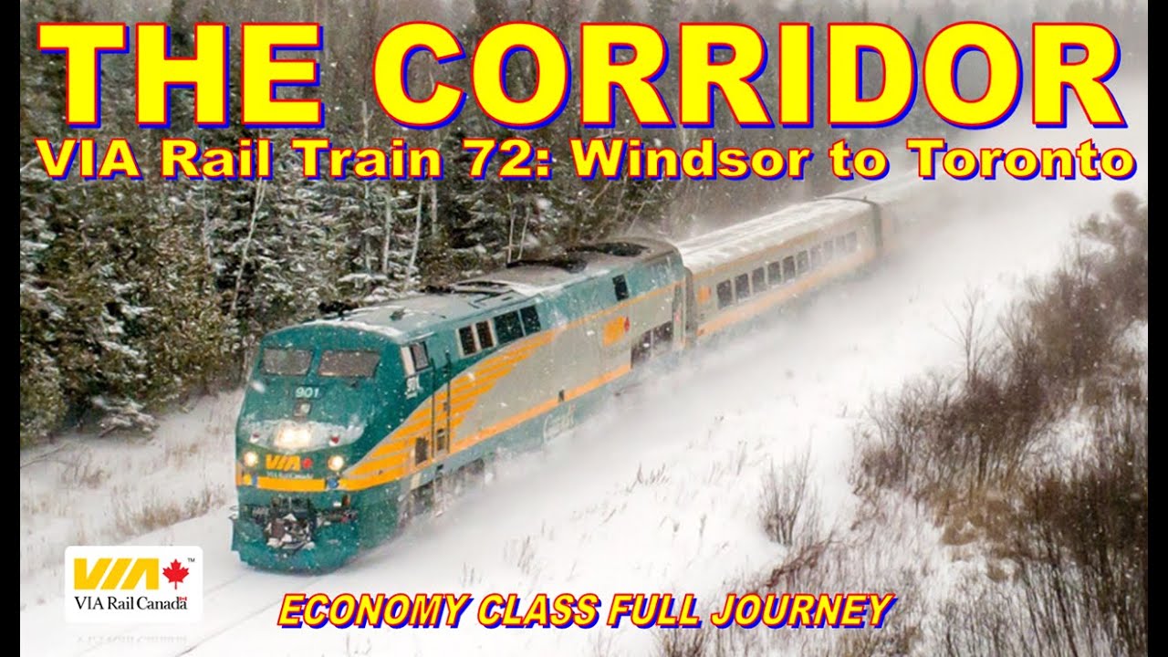 Windsor to Toronto Full VIA Rail Journey | Economy Class