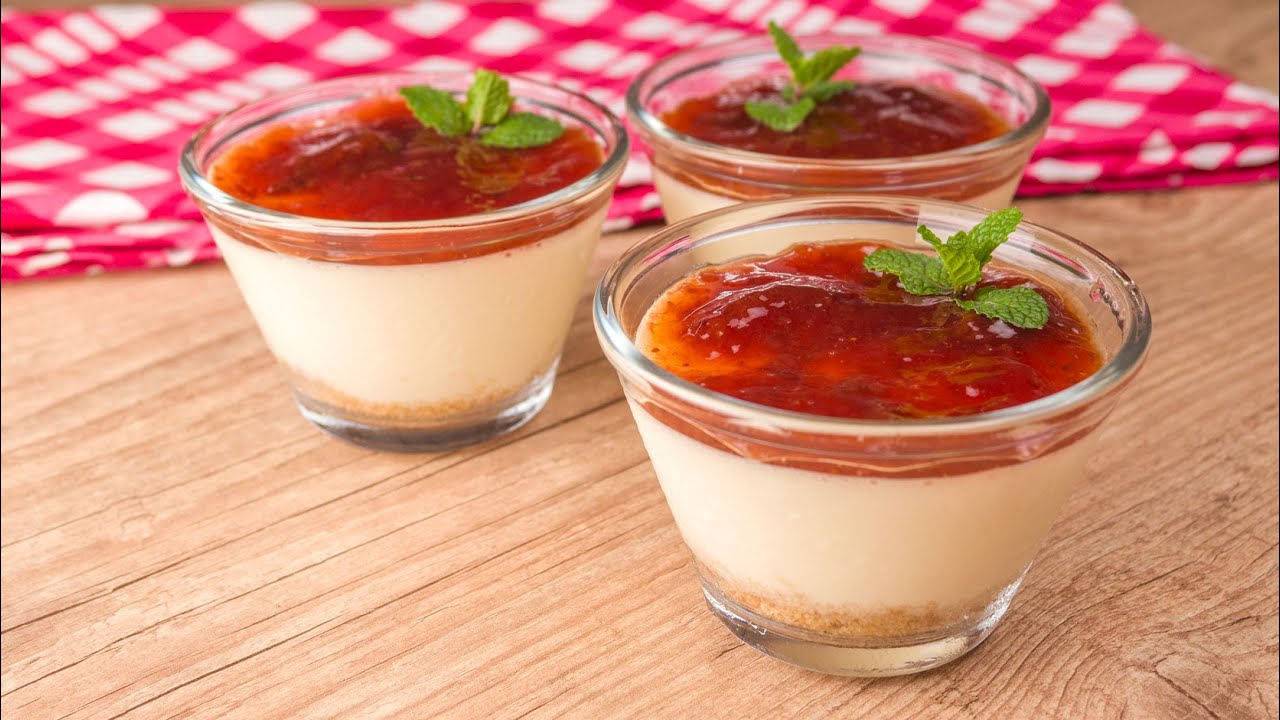 CHEESECAKE DE MORANGO FÁCIL NO POTE SEM FORNO | Cook'n Enjoy 1363