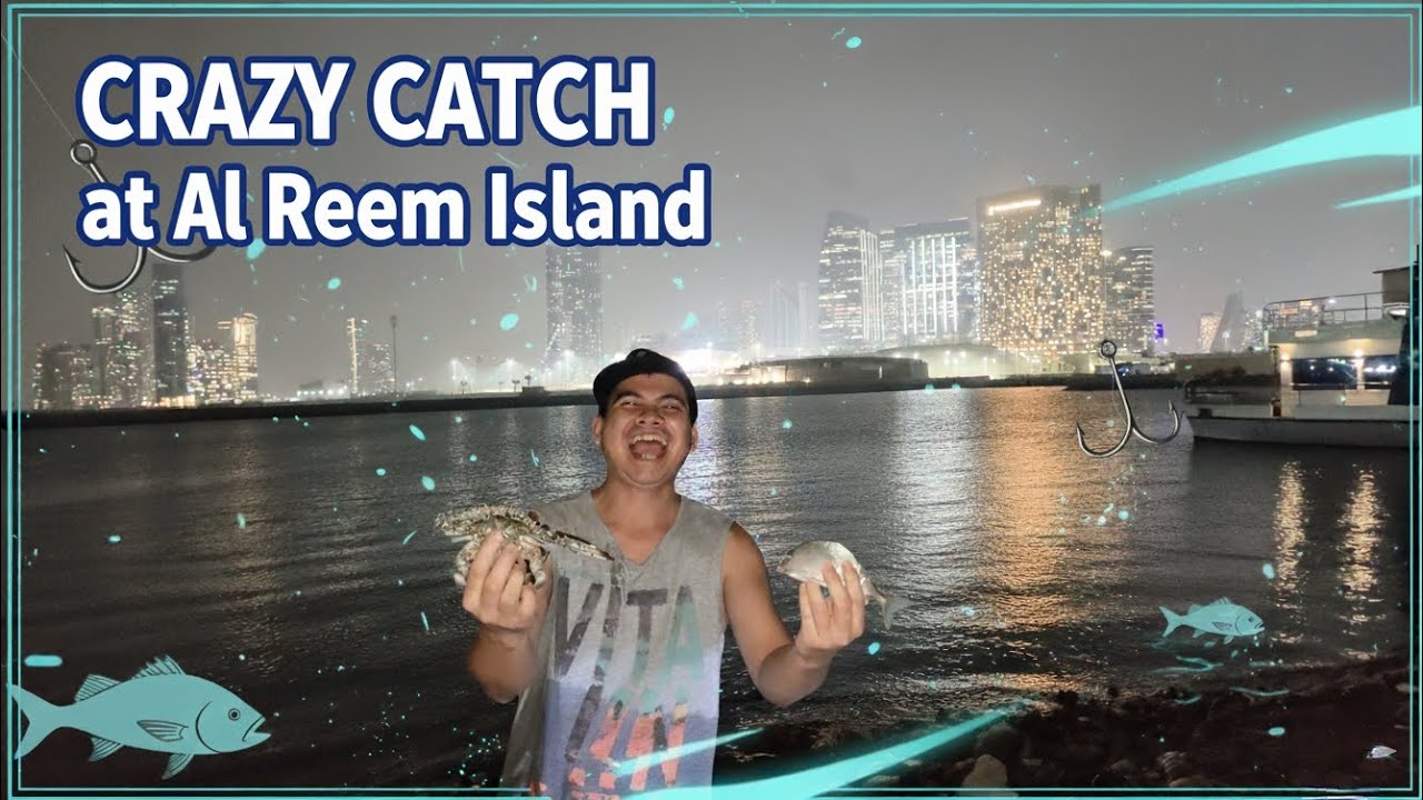 Couple Fishing Challenge at Al Reem Island, Abu Dhabi, UAE 🎣