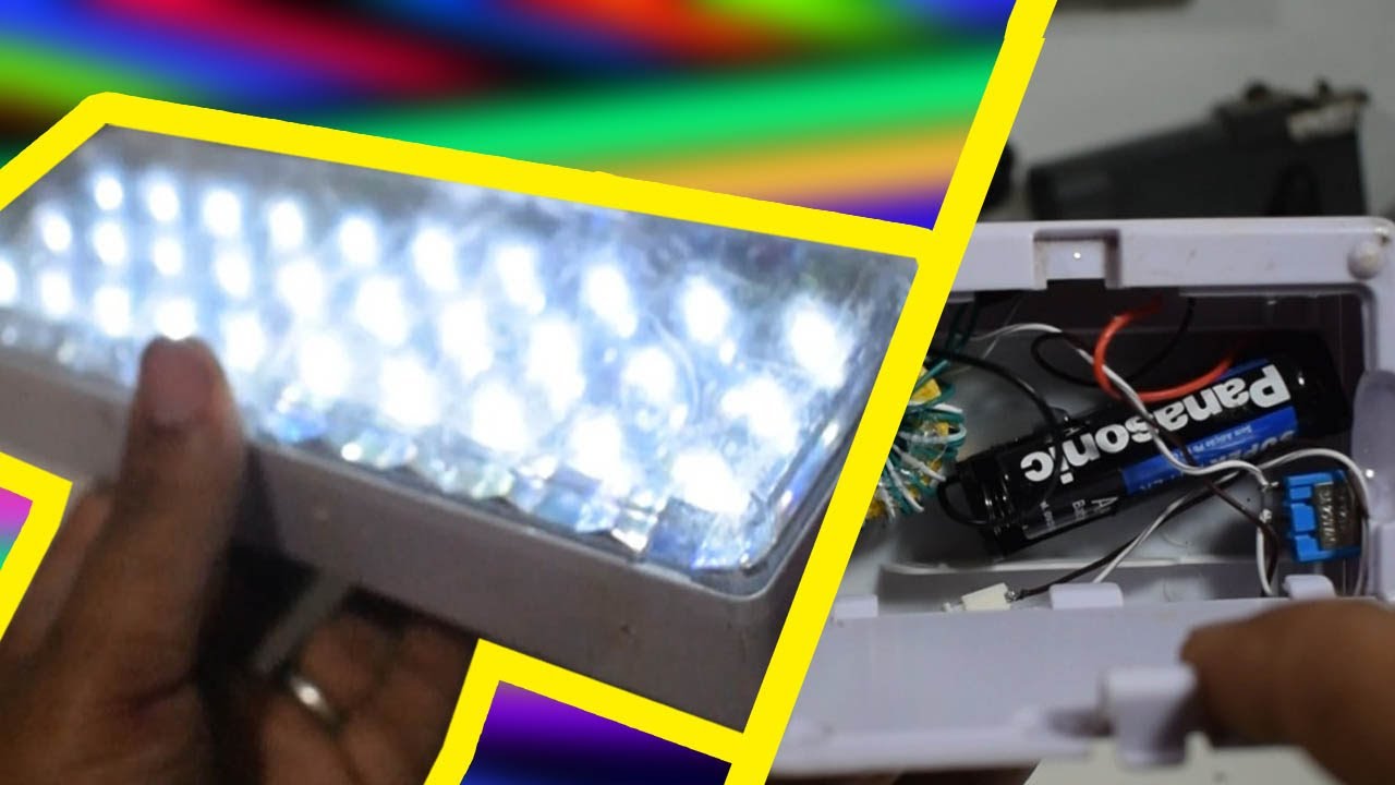 Como acender luminária com apenas um pilha! ladrão de joule!