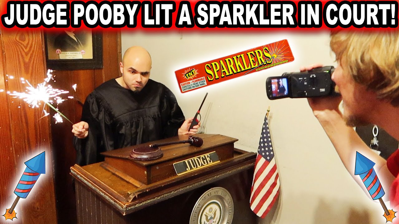JUDGE POOBY LIT A SPARKLER IN COURT!