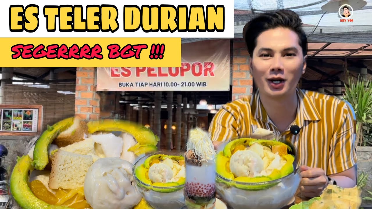 KULINERAN ES TELER DURIAN 🍧 DI CUACA YG PANAS | ES PELOPOR KEDIRI