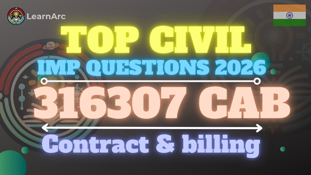 📑💯 CAB 316307 | FULL QUESTION BANK 2026 🚀 TY Civil | MSBTE