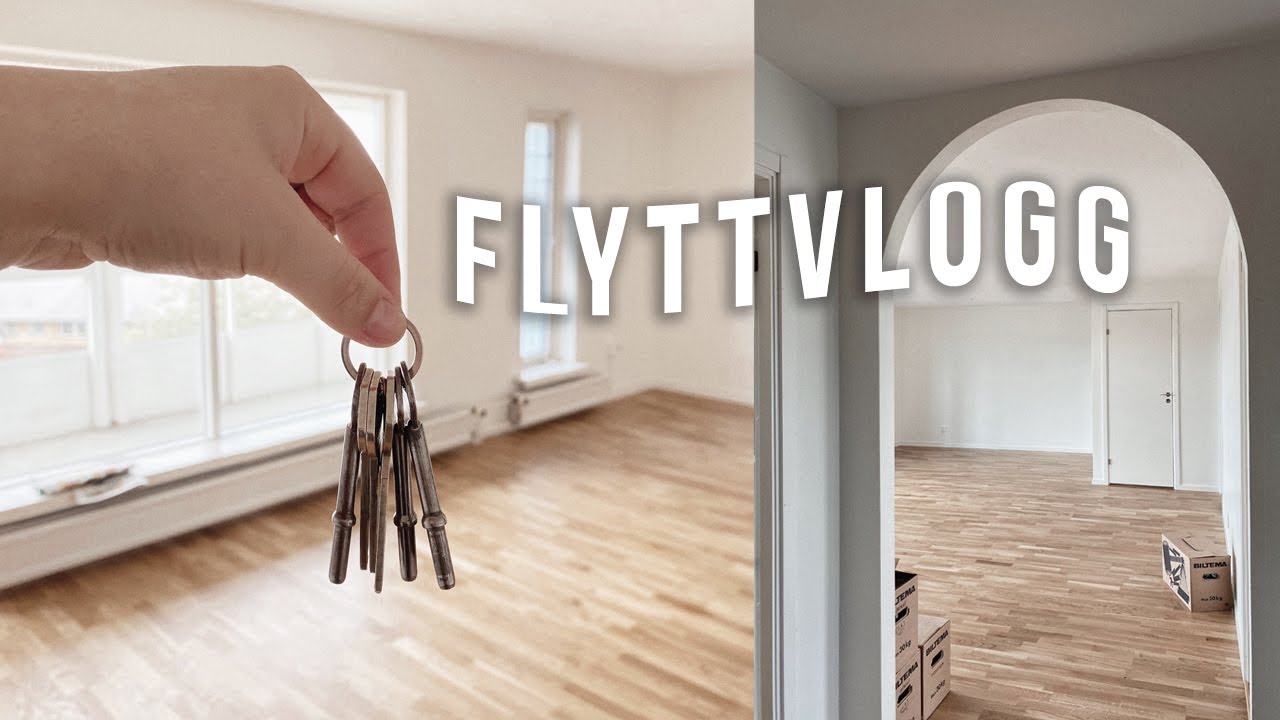 FLYTTAR IN I MIN DRÖMLÄGENHET! FLYTTVLOGG