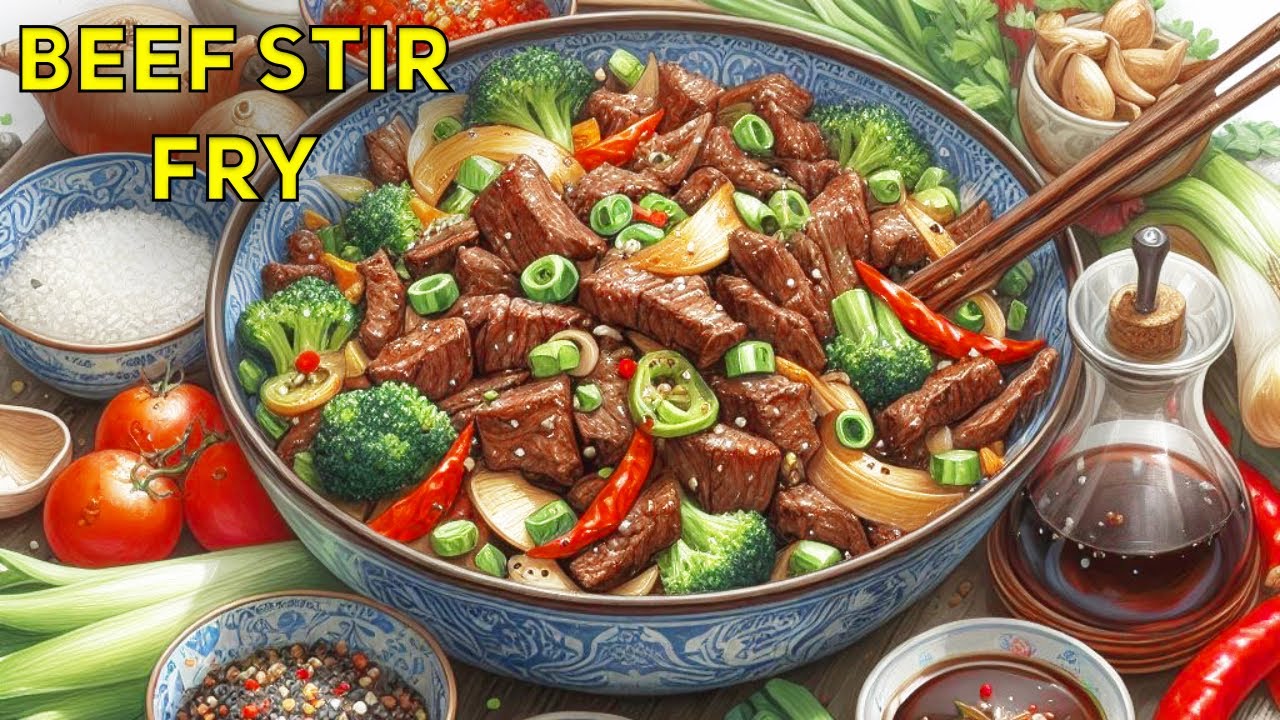ASIAN STIR -FRY HACK | Beef And Onion Stir Fry