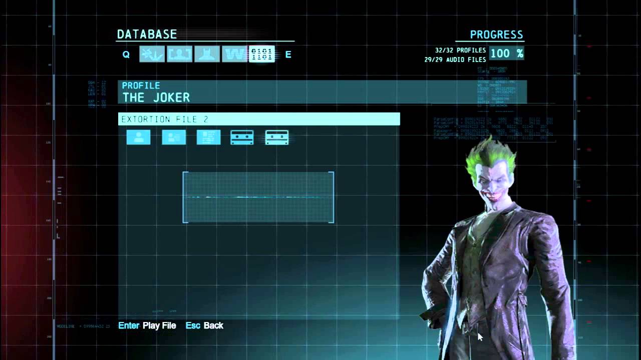 Batman Arkham Origins Joker Audio Tapes
