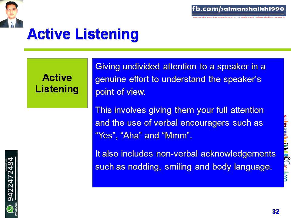 32 active listening