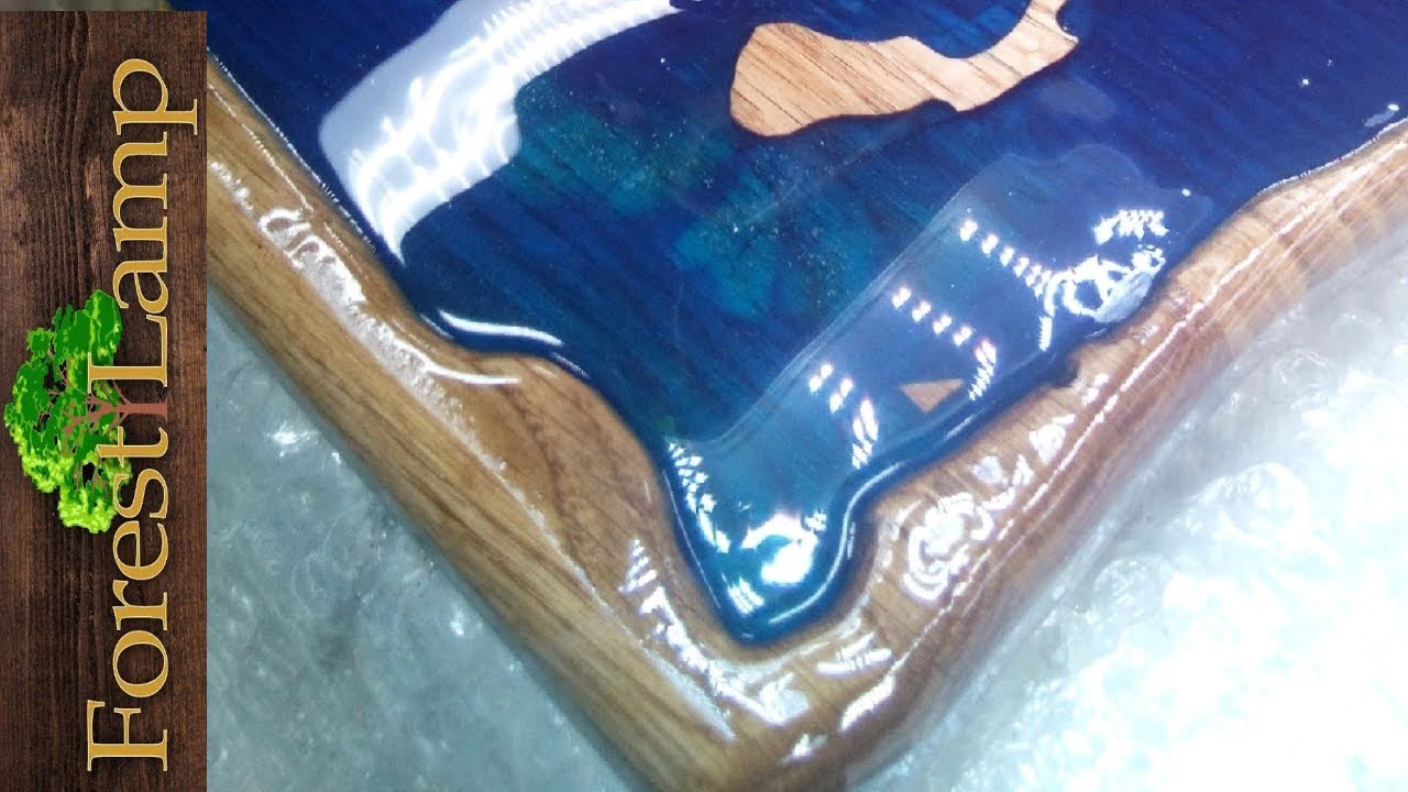 Что творит этот парень !!!  EPOXY. Как же он до этого додумался ! НЕОБЫЧНЫЙ Стол Карта из Эпоксидки!