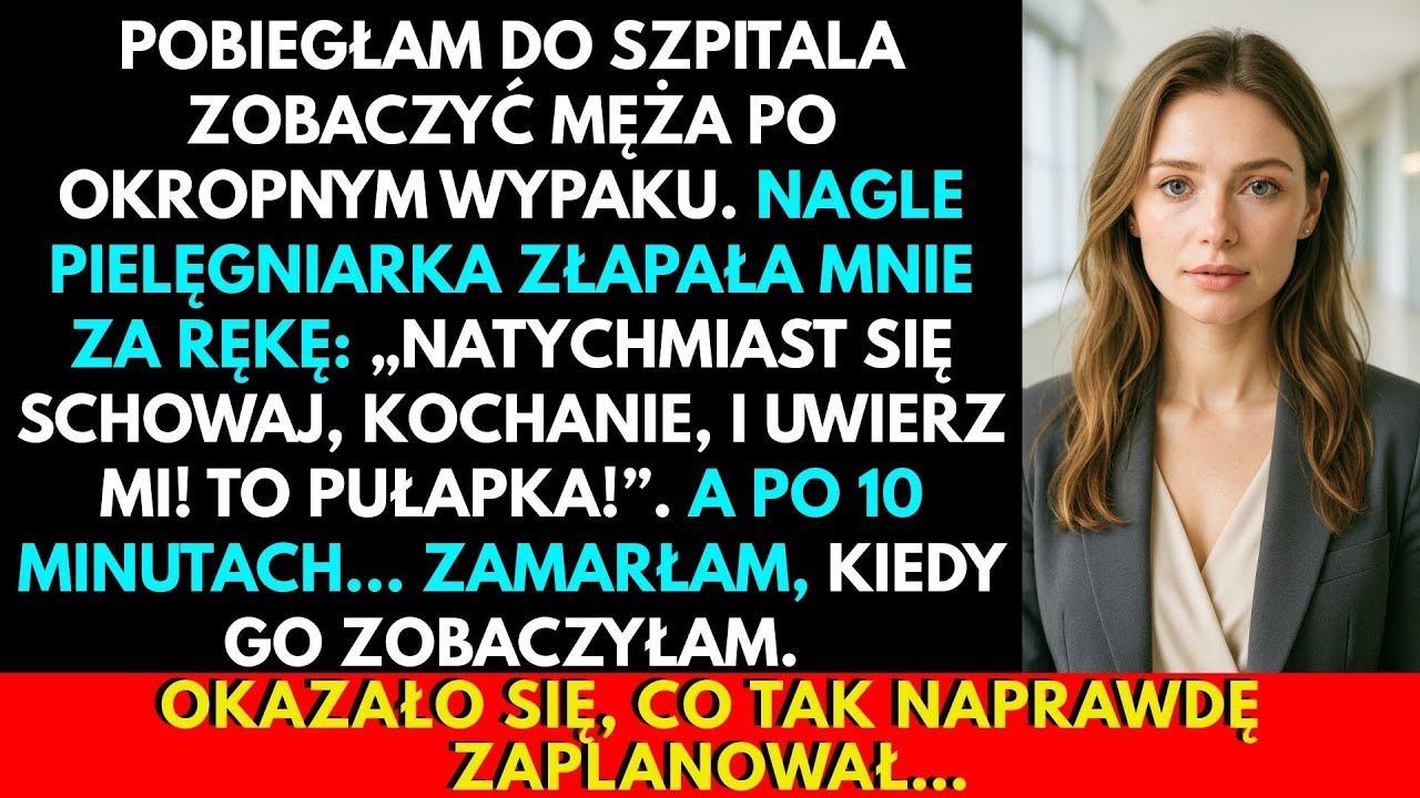 Pobiegłam Do Męża Na Operację. Pielęgniarka Szepnęła: „To Pułapka!”. Zamarłam, Gdy Go Zobaczyłam