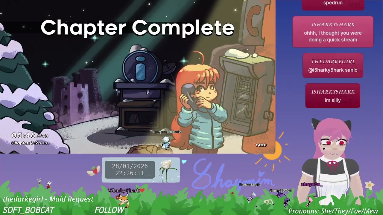 Celeste Speedrun Attempts -- Second run is a PB!