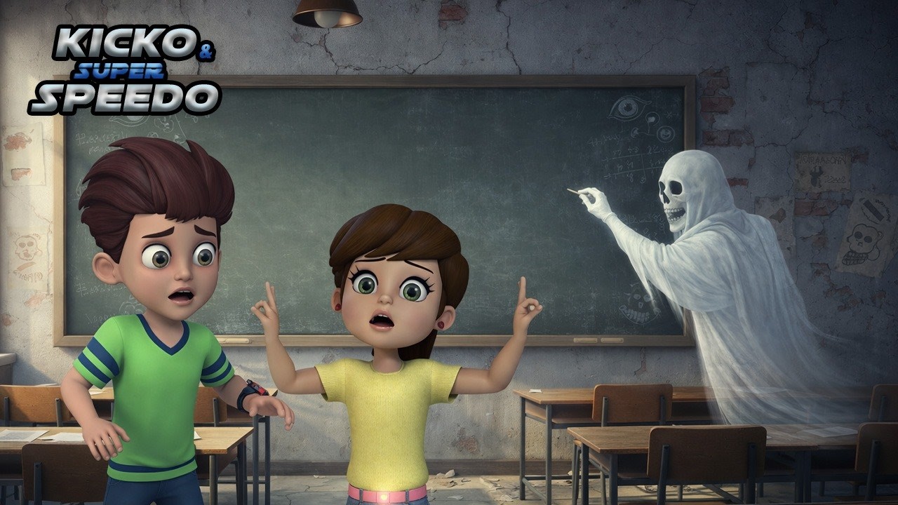 Kicko ने देखा Blackboard पर अपने-आप लिखा जा रहा था | Cartoon For Kids | Gags In Hindi | F