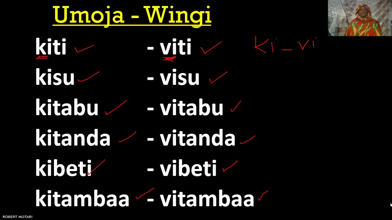 PP2 KISWAHILI NA MWALIMU ALICE