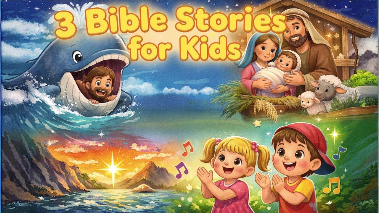 God Is So Good! | 3 Bible Stories for Kids | Jonah, Jesus’ Birth & Praise Song